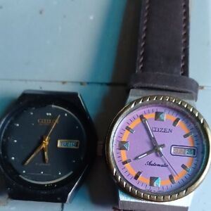 Citizen Black and Silver Watches